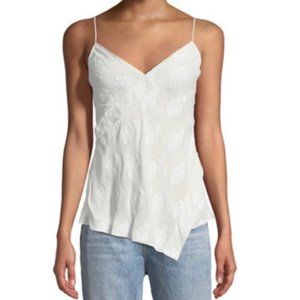 Theory C2 Co Silk Blend Crossover Camisole Tank